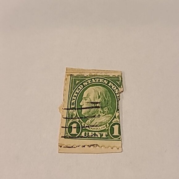 USA Stamp 1 C. 1 cent Benjamin Franklin Ben Green Postage Vintage Vtg Mail - Picture 1 of 5